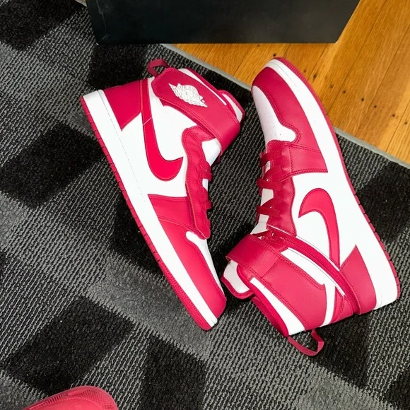 Jordan 1 High FlyEase Cardinal Red Men’s 15 - Picture 5 of 7